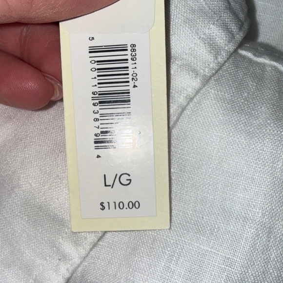 Banana Republic White Linen Button-Up Shirt - Picture 6 of 8